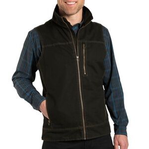Kühl Burr Cotton Canvas Vest Men’s in Espresso Brown Size L